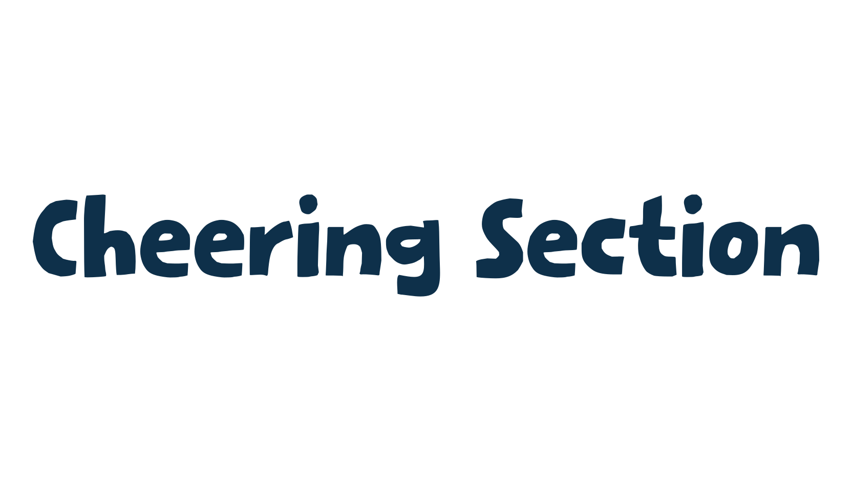 Cheering Section, fancy decorative font preview