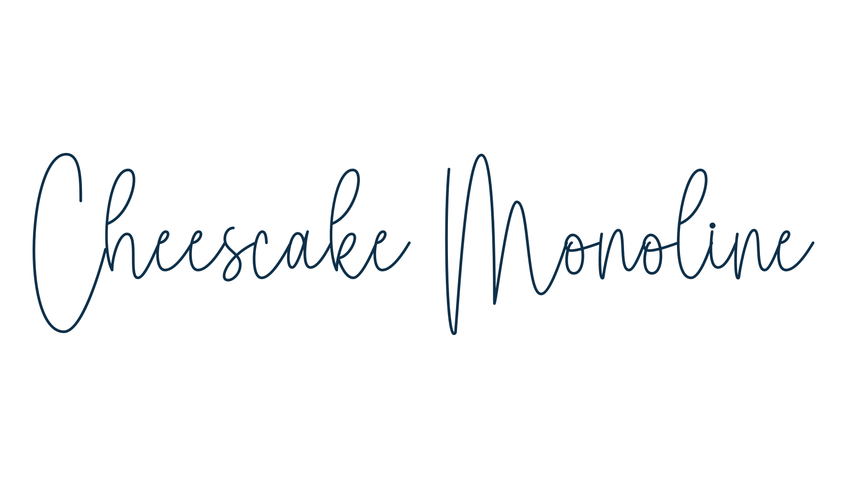 Cheescake Monoline, handwriting font preview