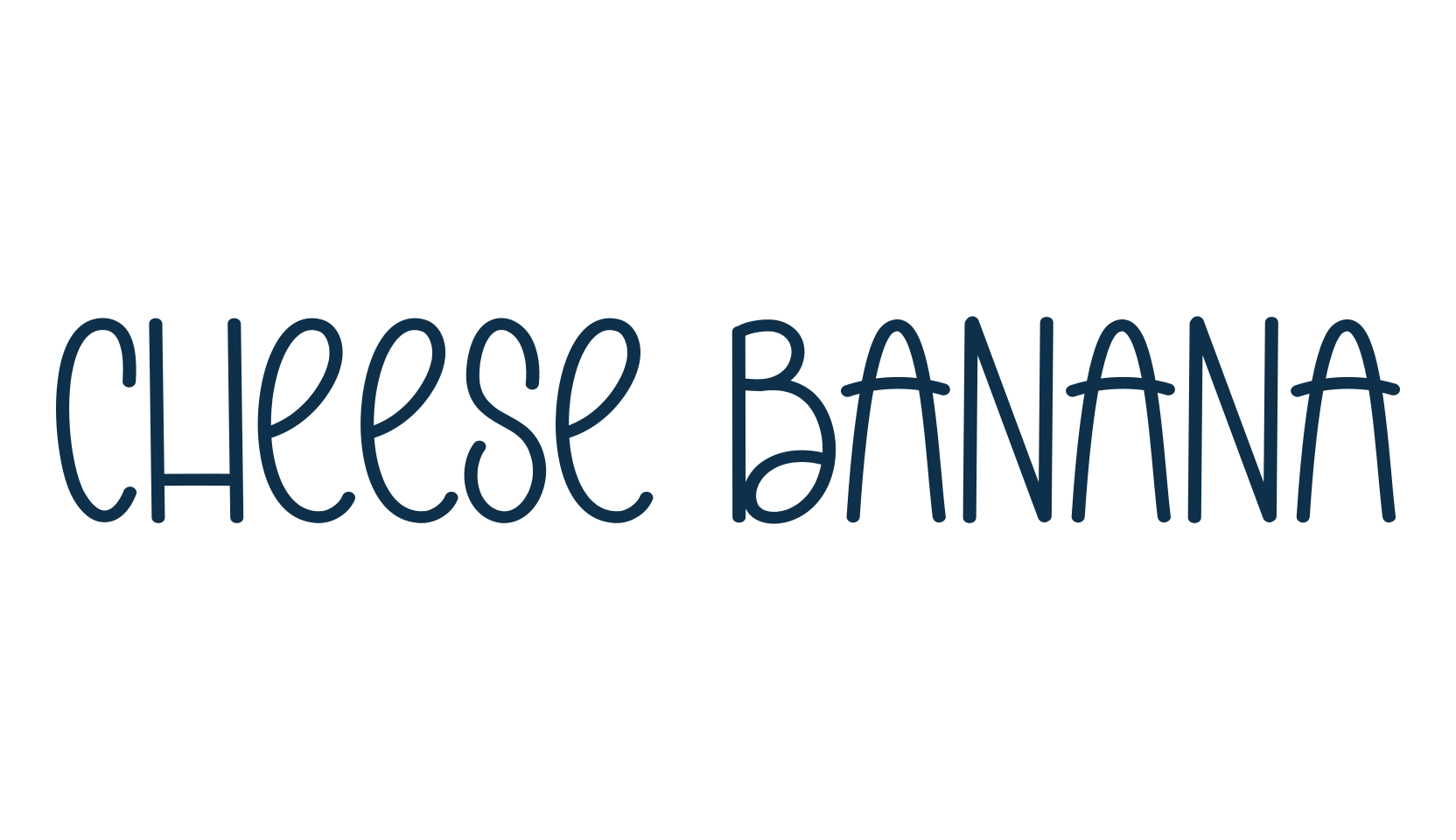 Cheese Banana, script handwritten fancy decorative calligraphy font preview