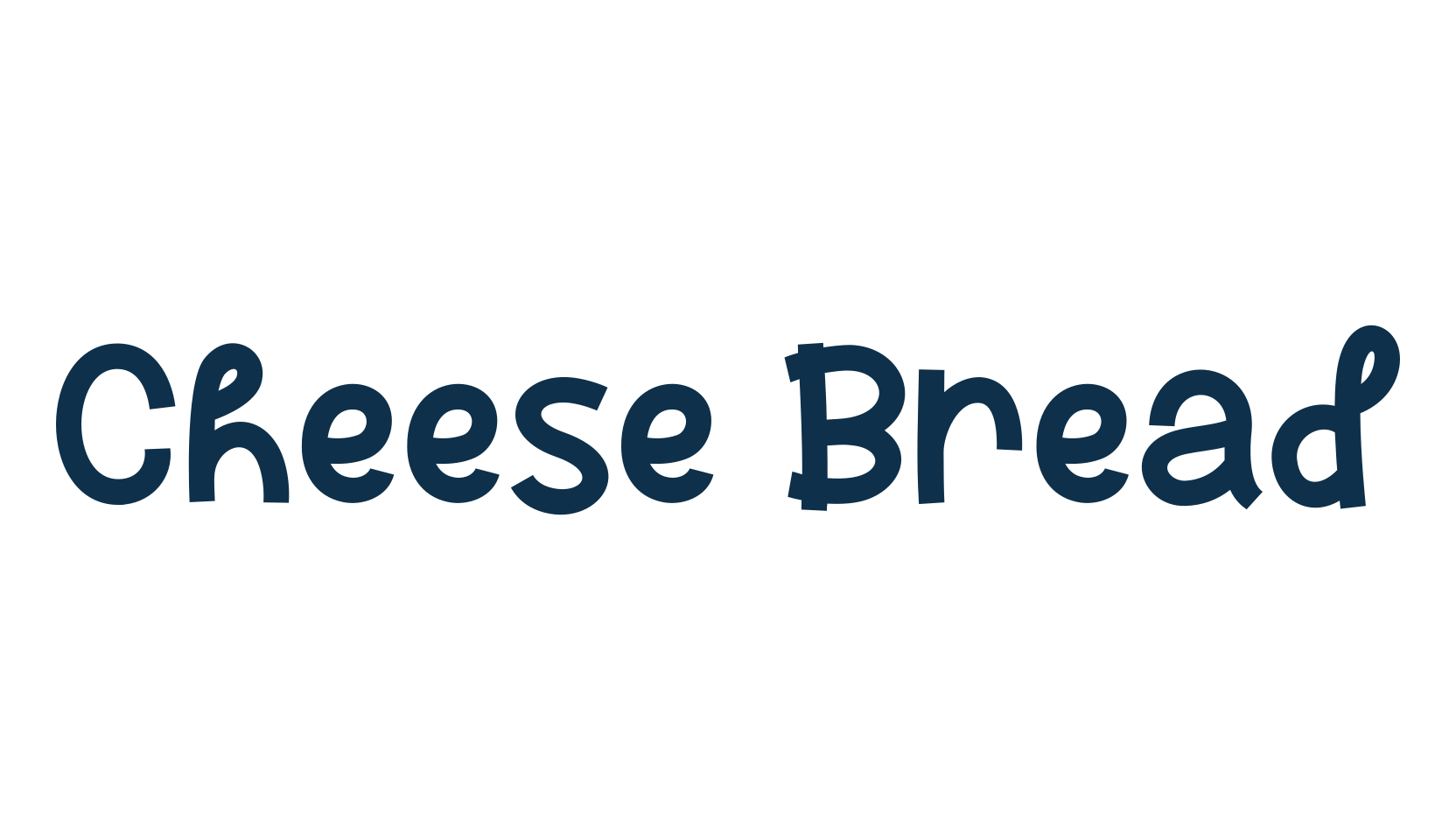Cheese Bread, cartoon font preview