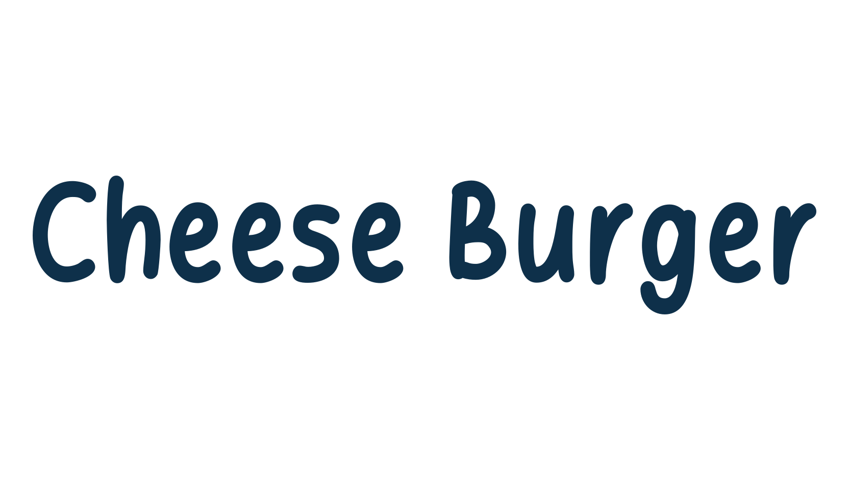 Cheese Burger, cartoon font preview