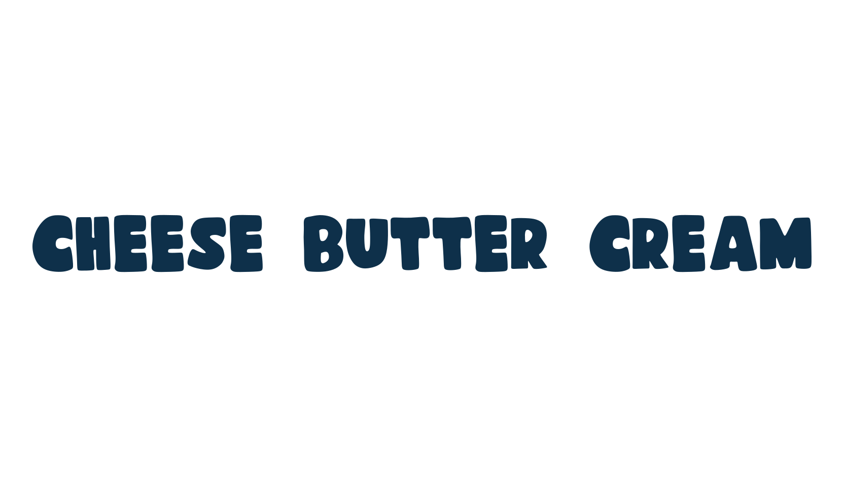 Cheese Butter Cream, display market font preview