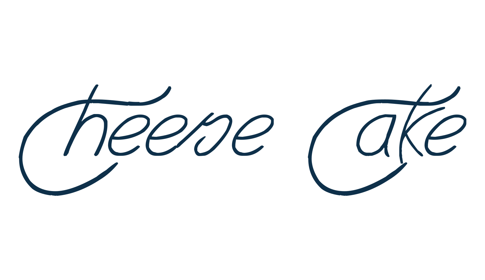 Cheese Cake, handwriting font preview
