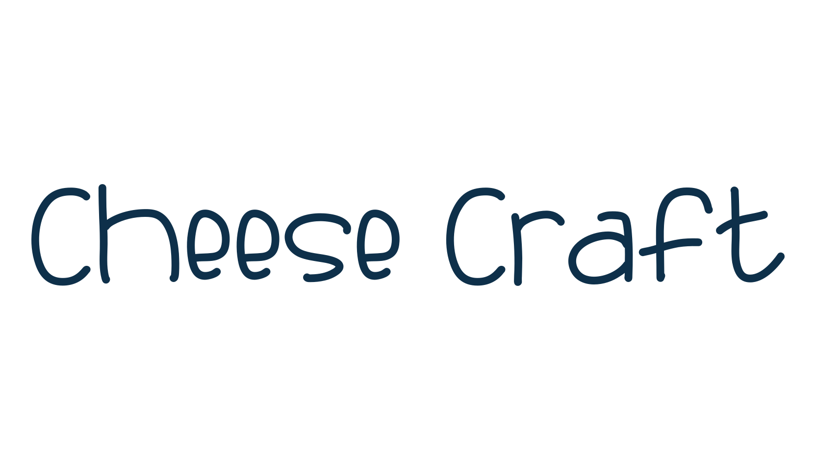 Cheese Craft, handwriting font preview