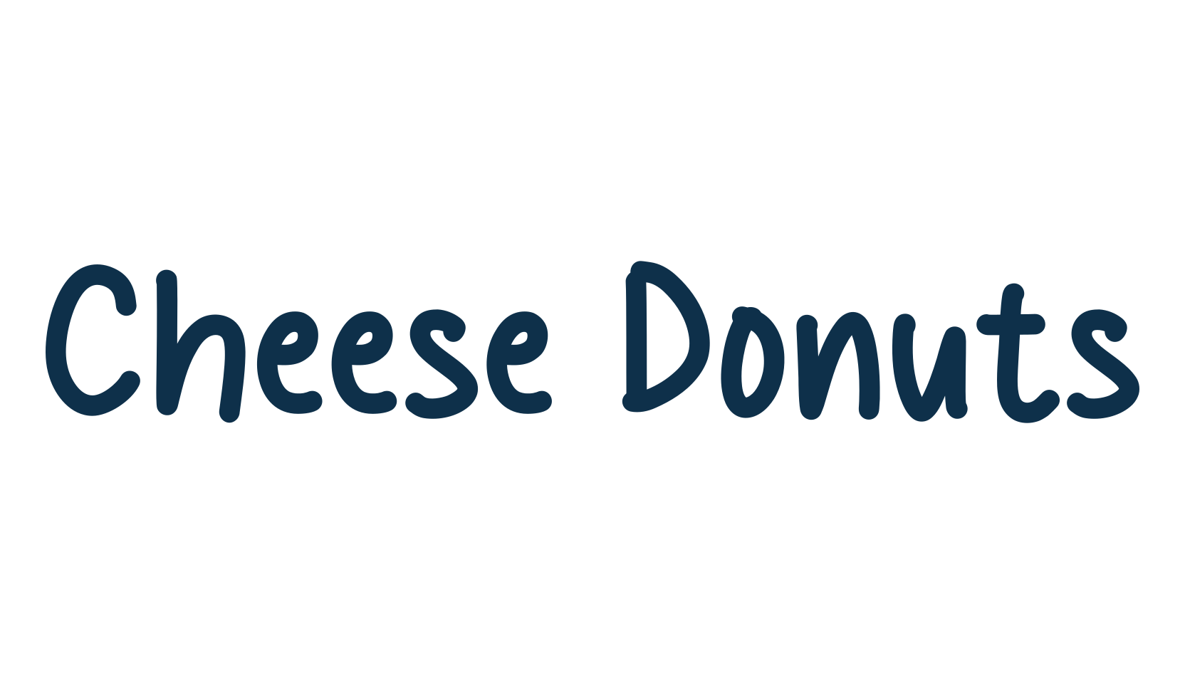Cheese Donuts, handwriting font preview