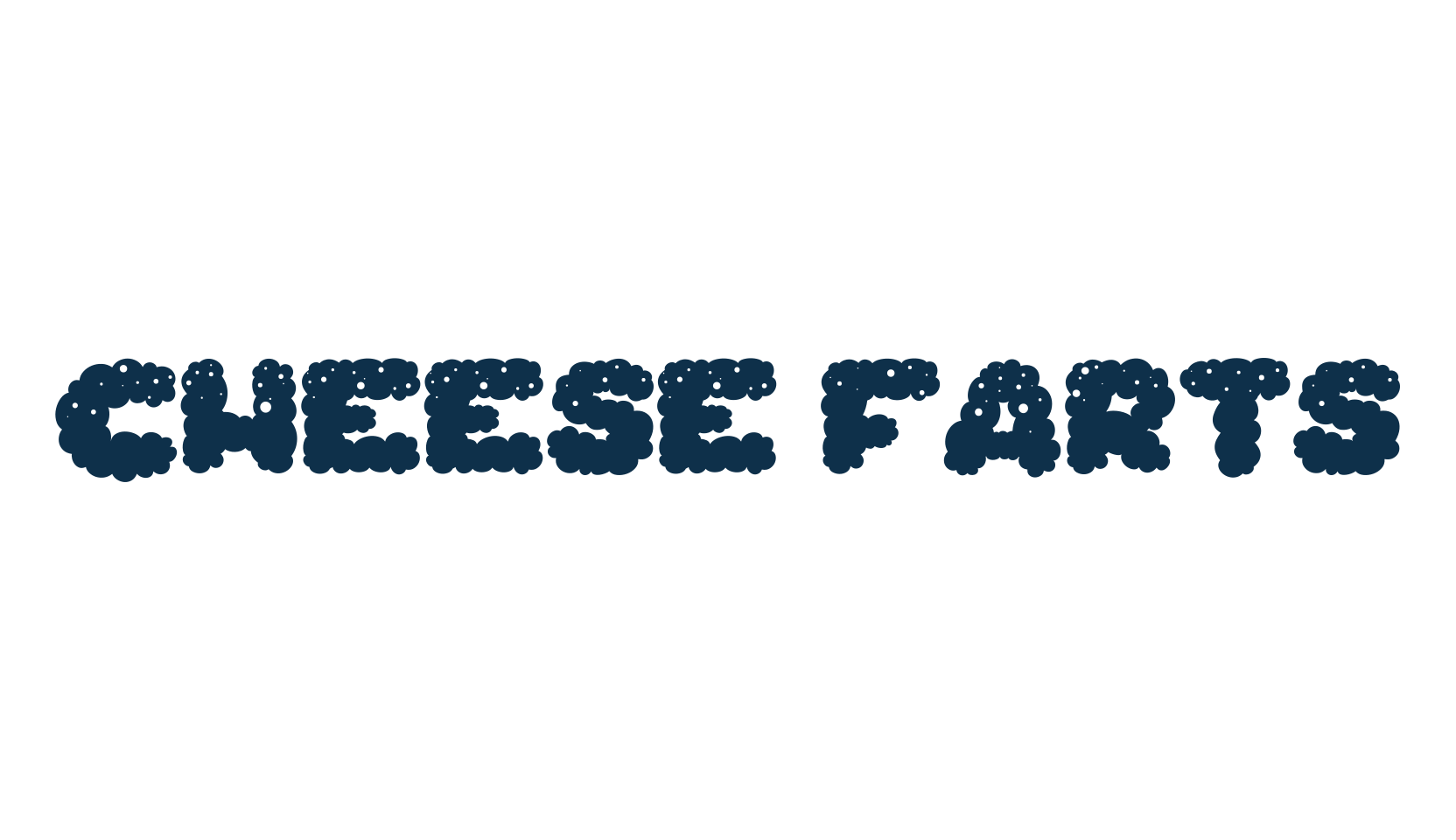 Cheese Farts, fancy cartoon decorative font preview