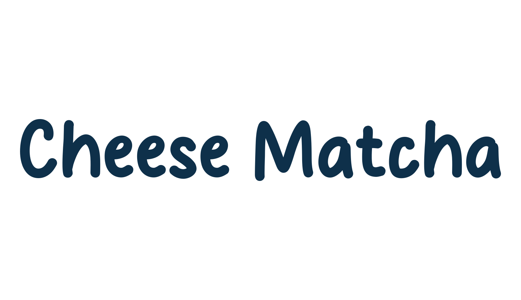 Cheese Matcha, cartoon font preview