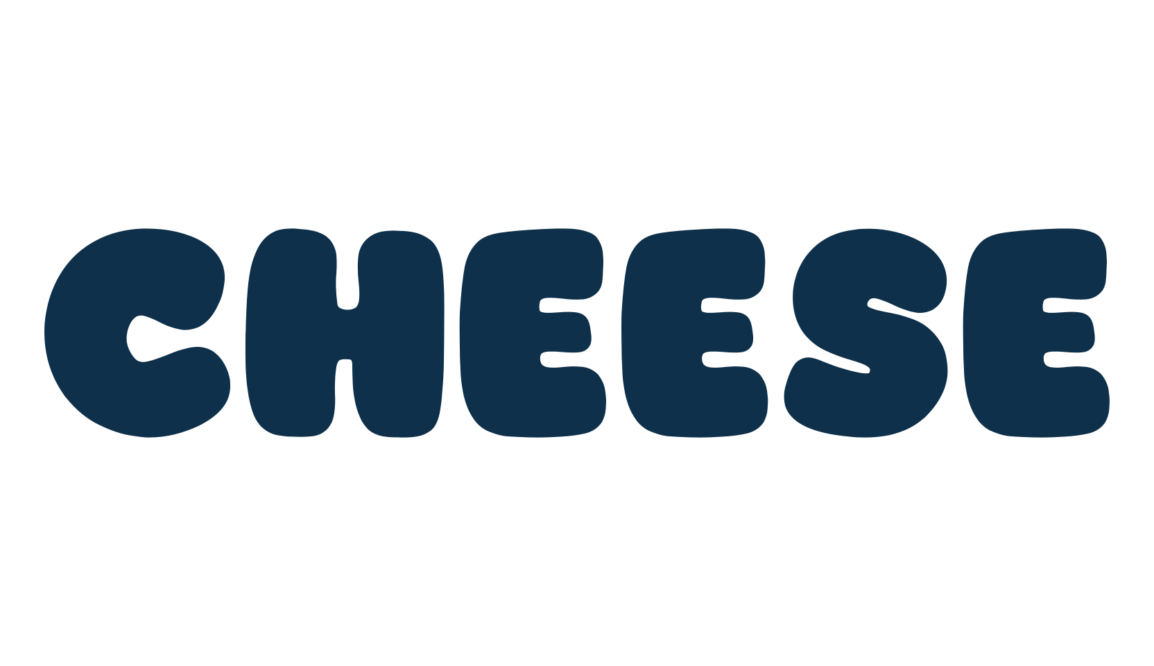Cheese, cartoon font preview