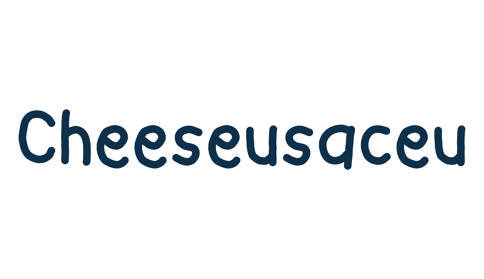 Cheeseusaceu, handwriting font preview
