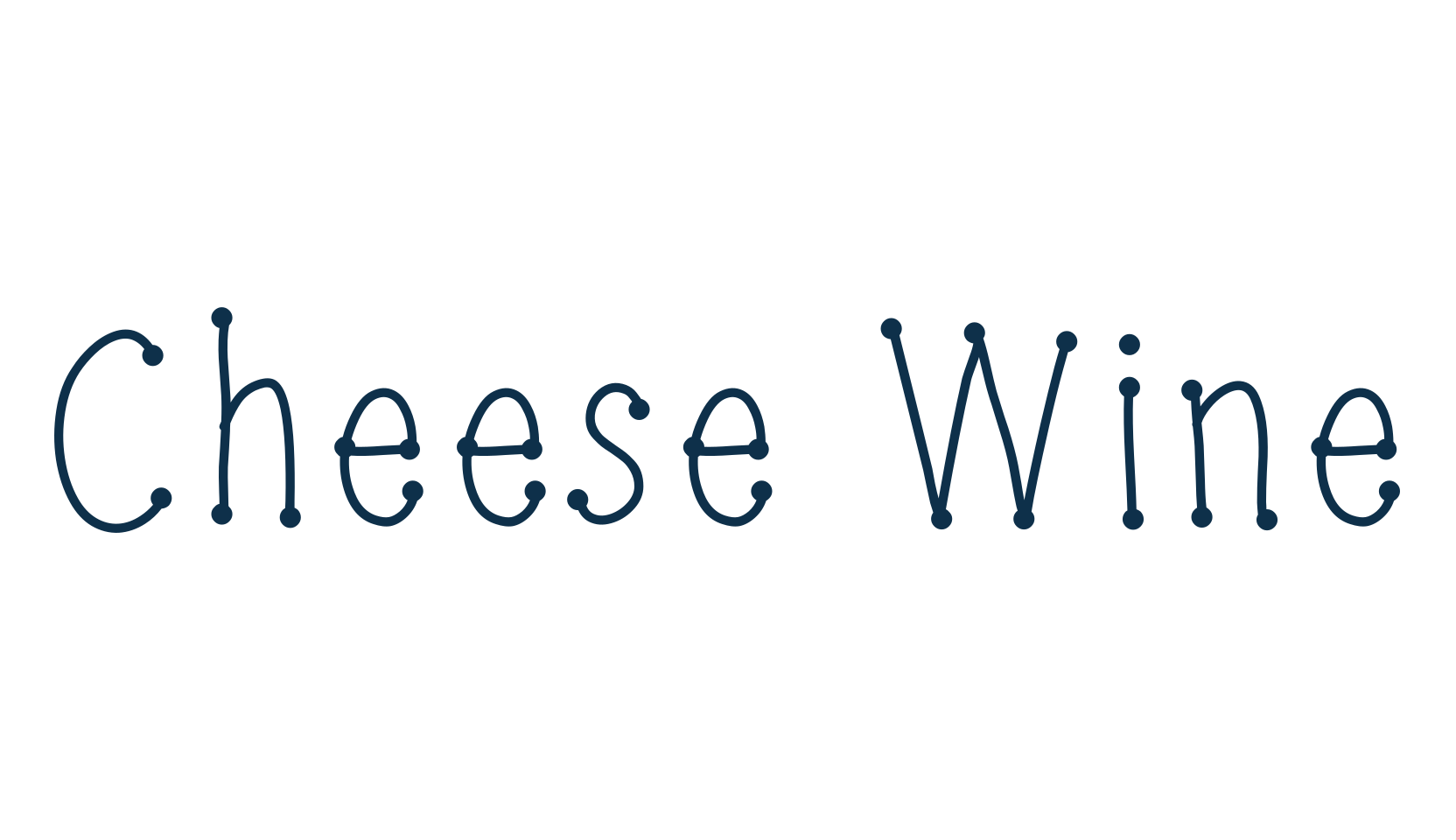 Cheese Wine, various font preview