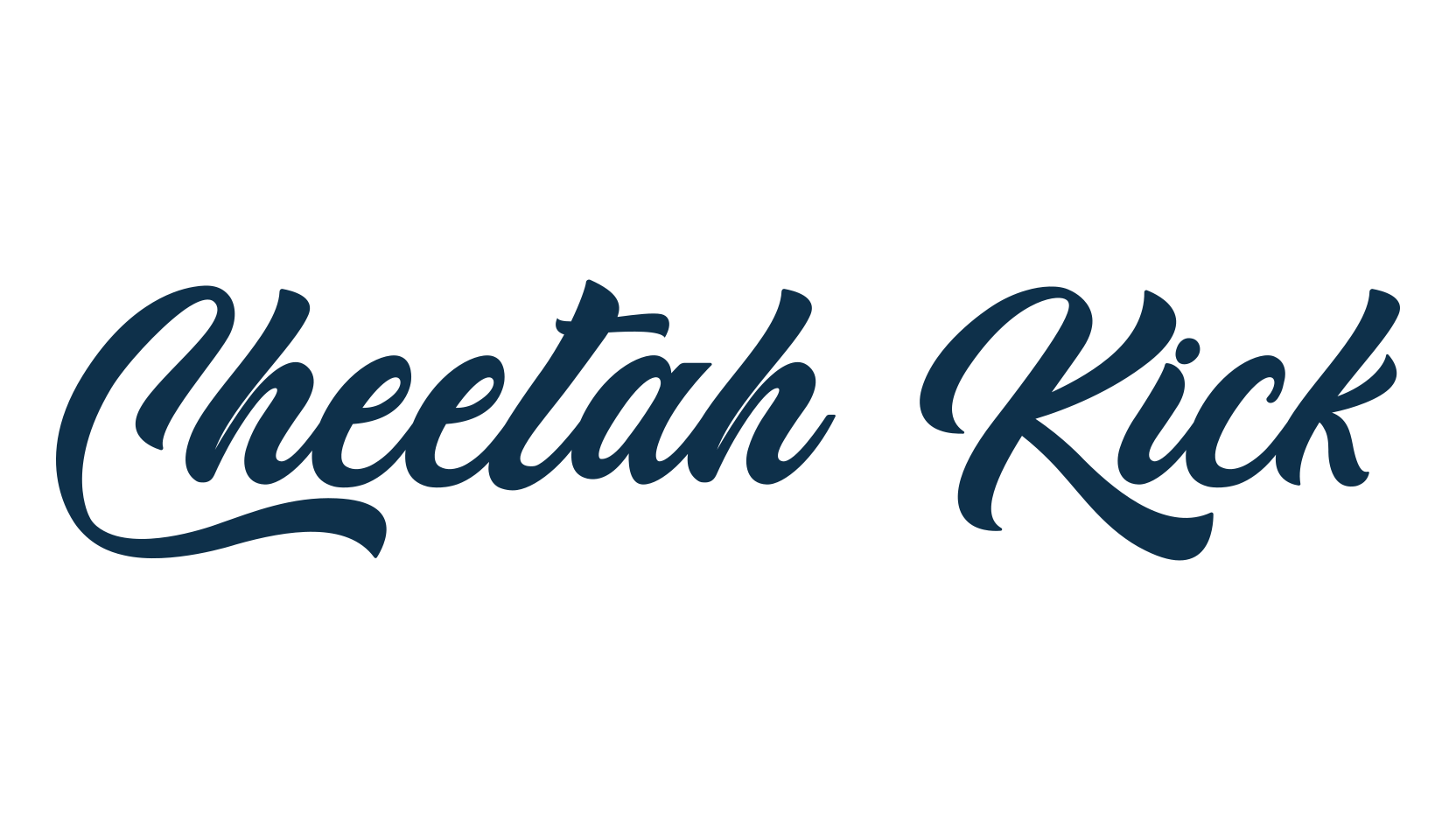 Cheetah Kick, various font preview