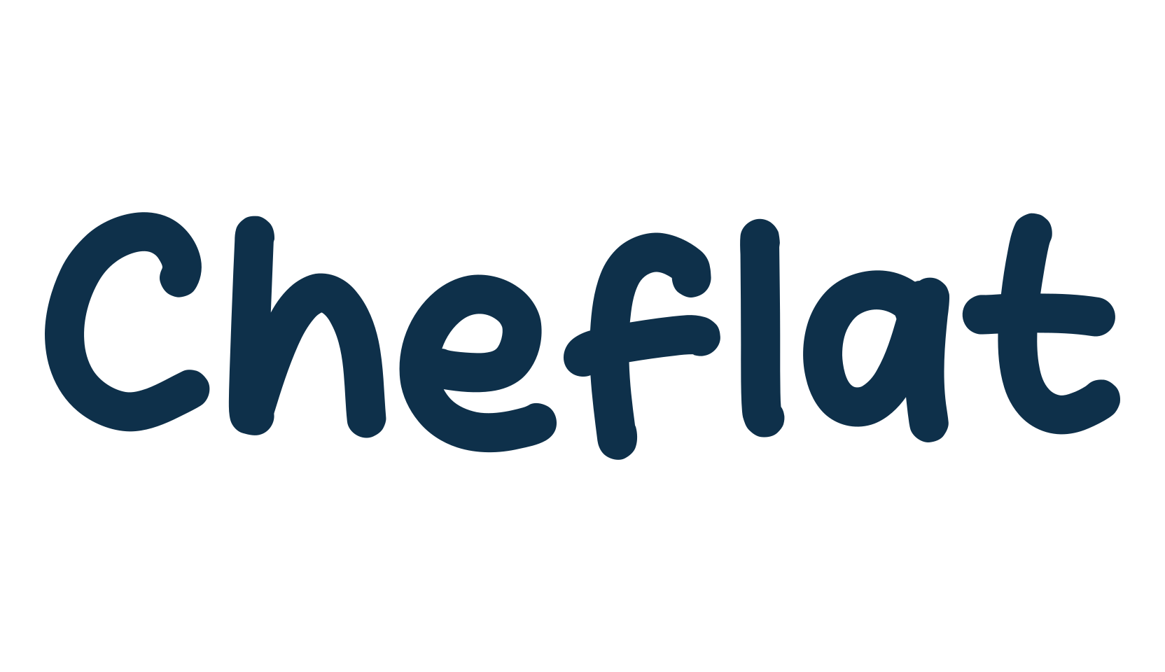 Cheflat, cartoon font preview
