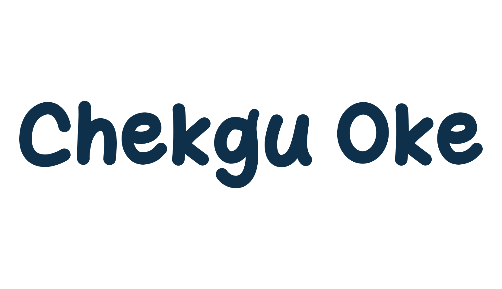 Chekgu Oke, cartoon font preview