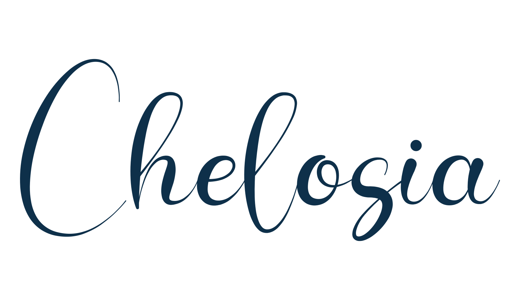 Chelosia, handwriting font preview