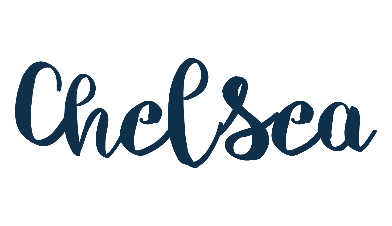 Chelsea (chelsea-2), script brush fancy decorative calligraphy font preview
