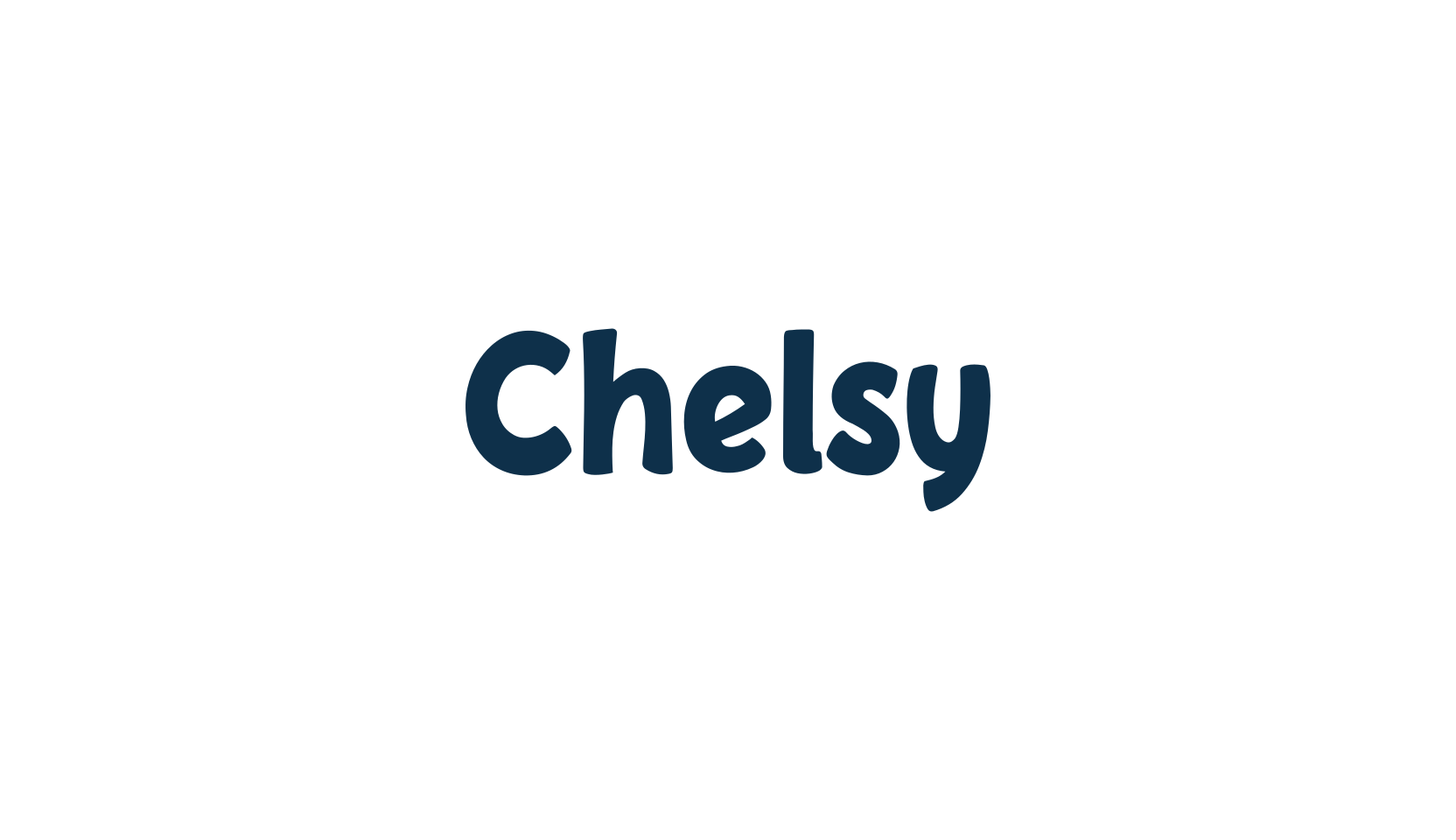 Chelsy, cartoon font preview