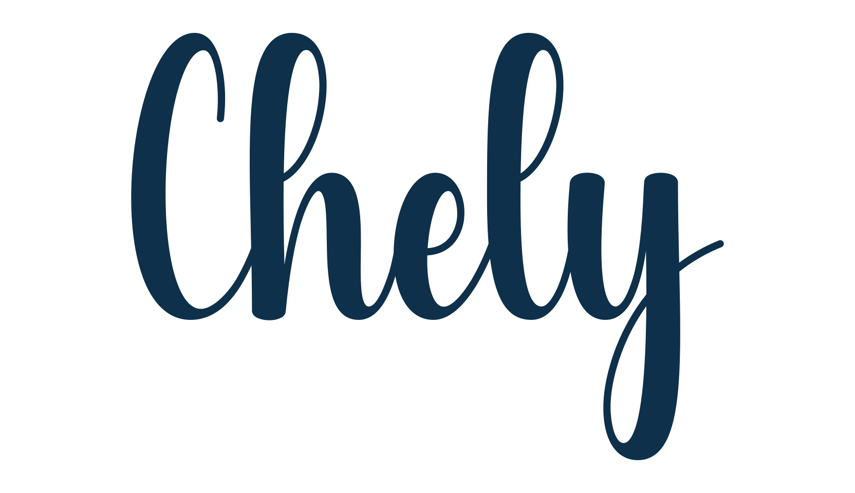 Chely, fancy decorative font preview