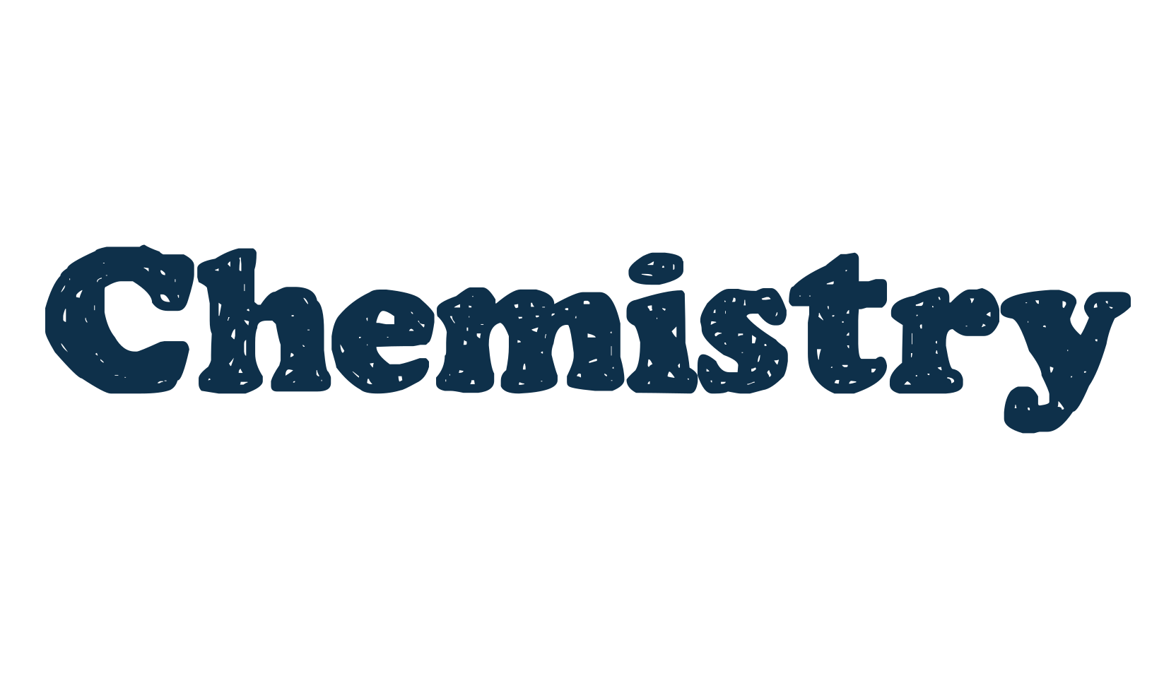 Chemistry, fancy eroded decorative font preview