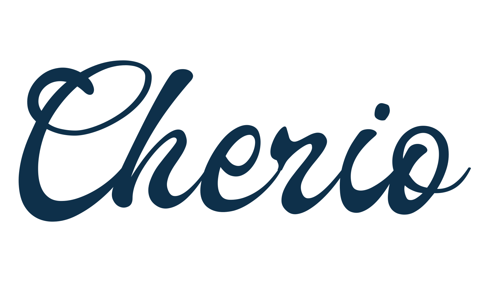 Cherio, fancy various decorative script calligraphy font preview