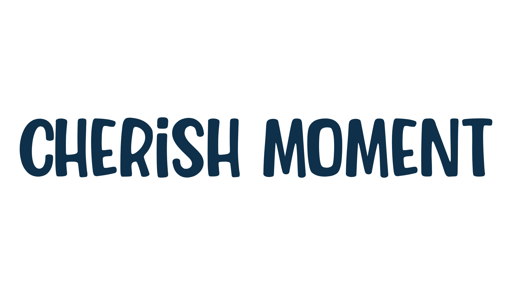 Cherish Moment, cartoon font preview