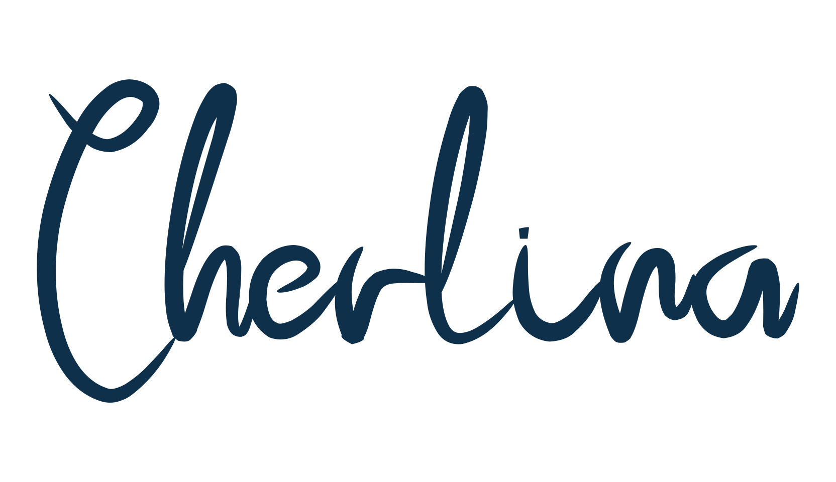Cherlina, script handwritten fancy decorative calligraphy font preview