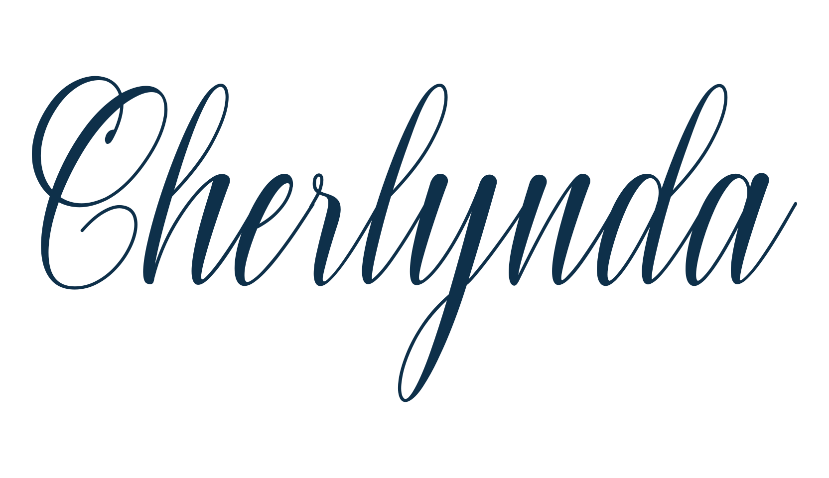 Cherlynda, script calligraphy fancy decorative font preview