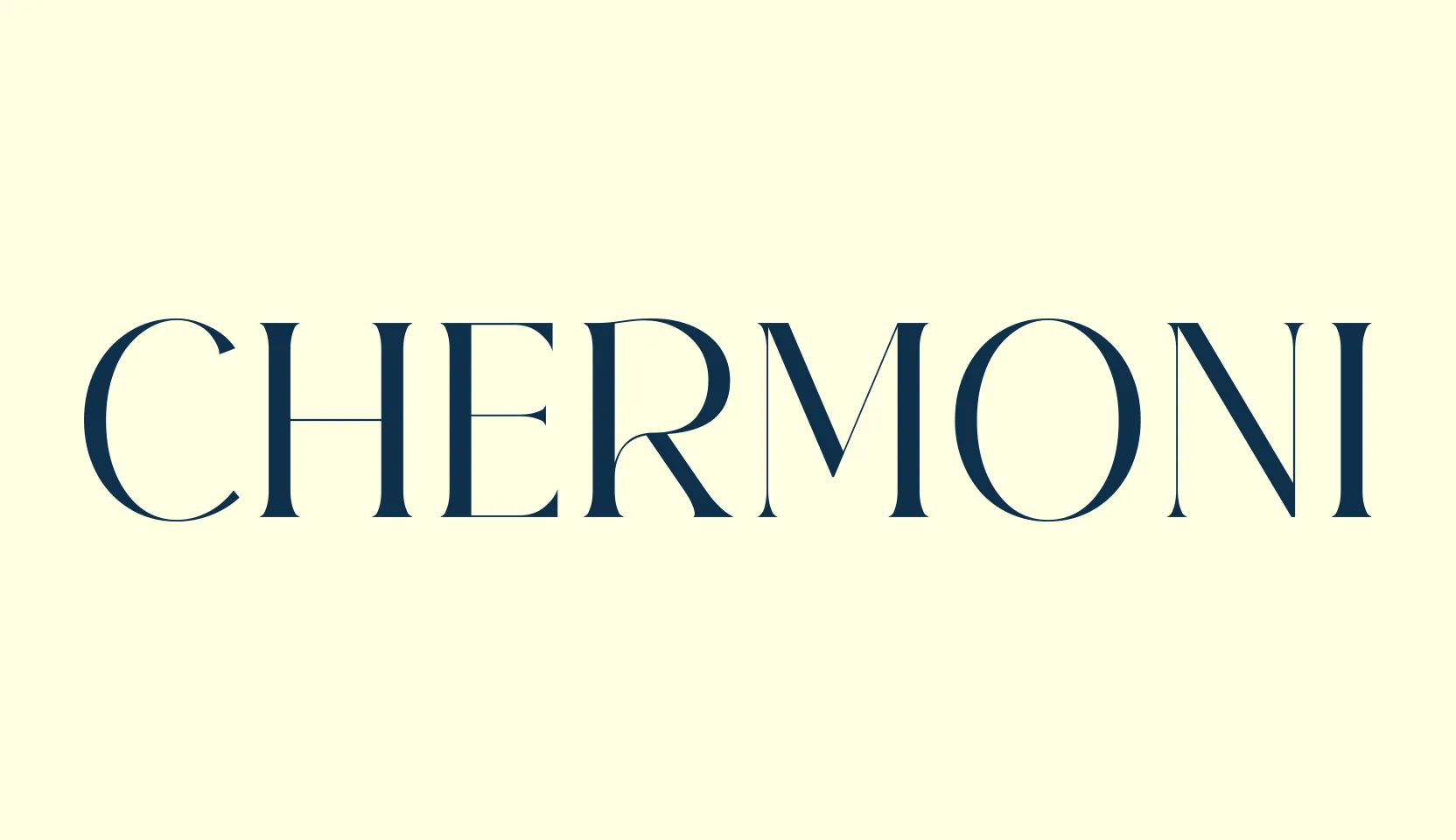 Chermoni, serif font preview