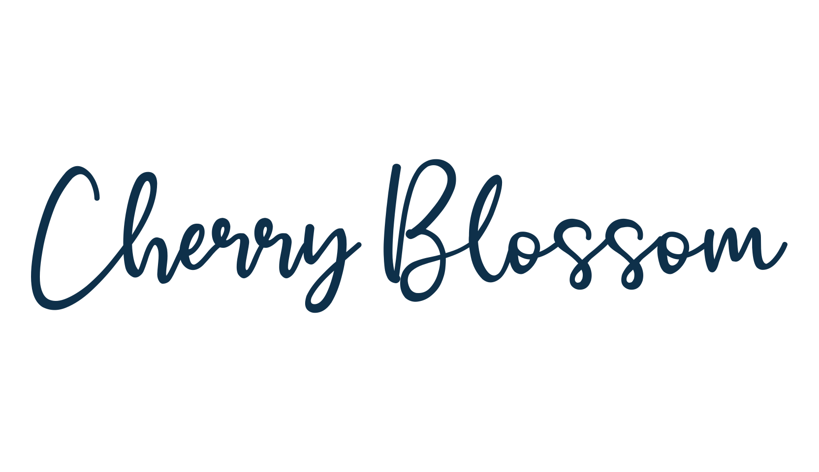 Cherry Blossom (cherry-blossom-3), handwriting font preview