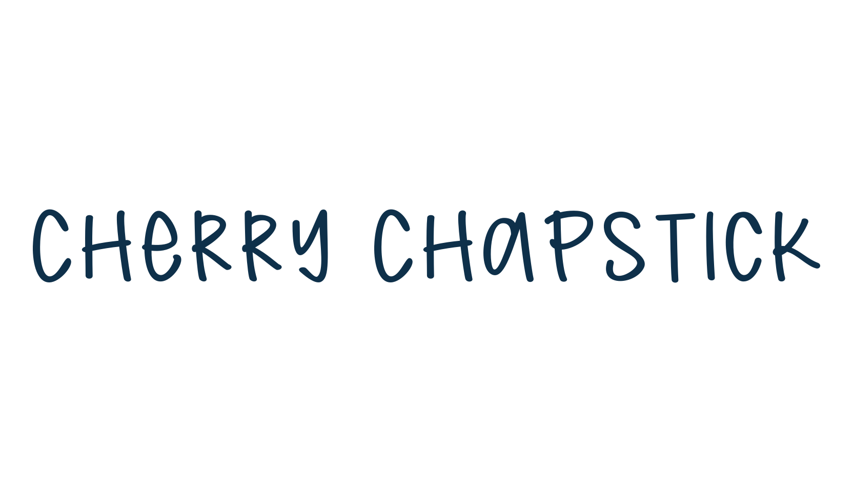 Cherry Chapstick, handwriting font preview