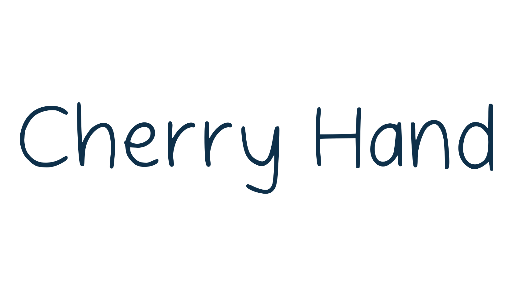 Cherry Hand, handwriting font preview