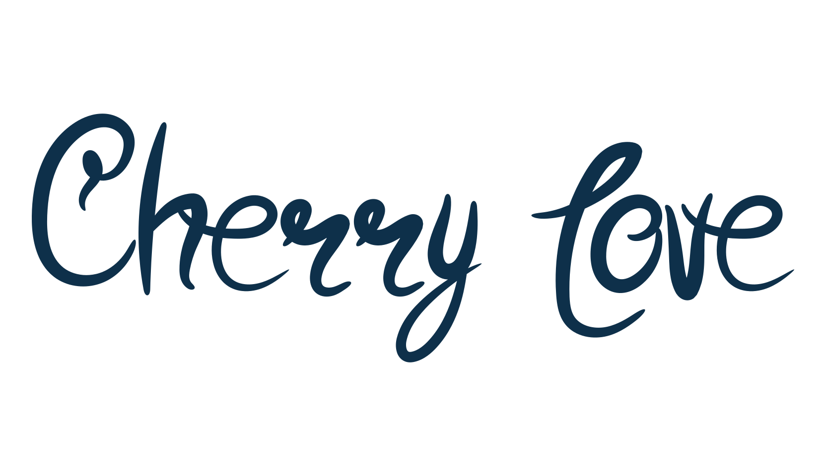 Cherry Love, script handwritten fancy decorative calligraphy font preview