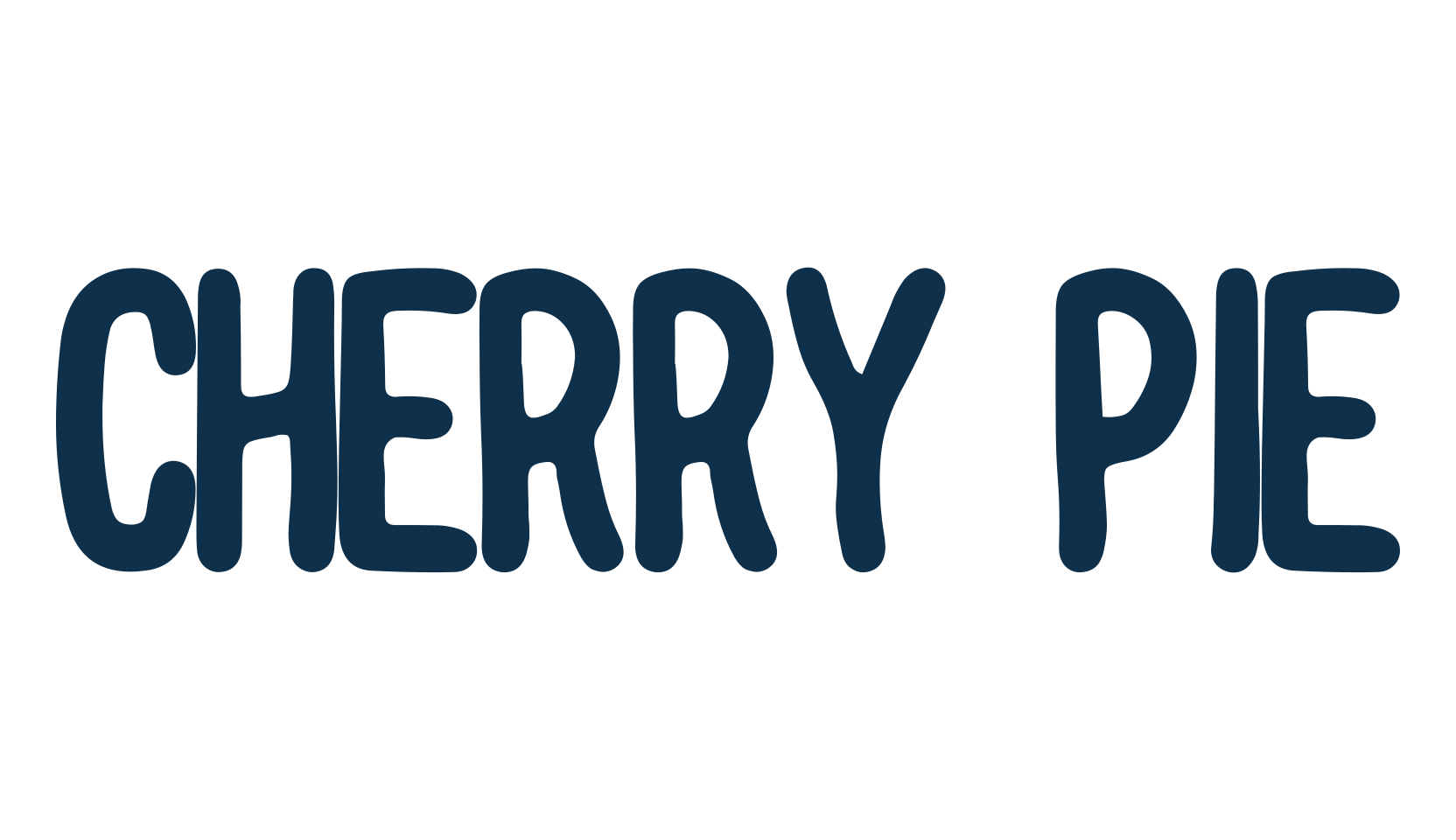 Cherry Pie, handwriting font preview