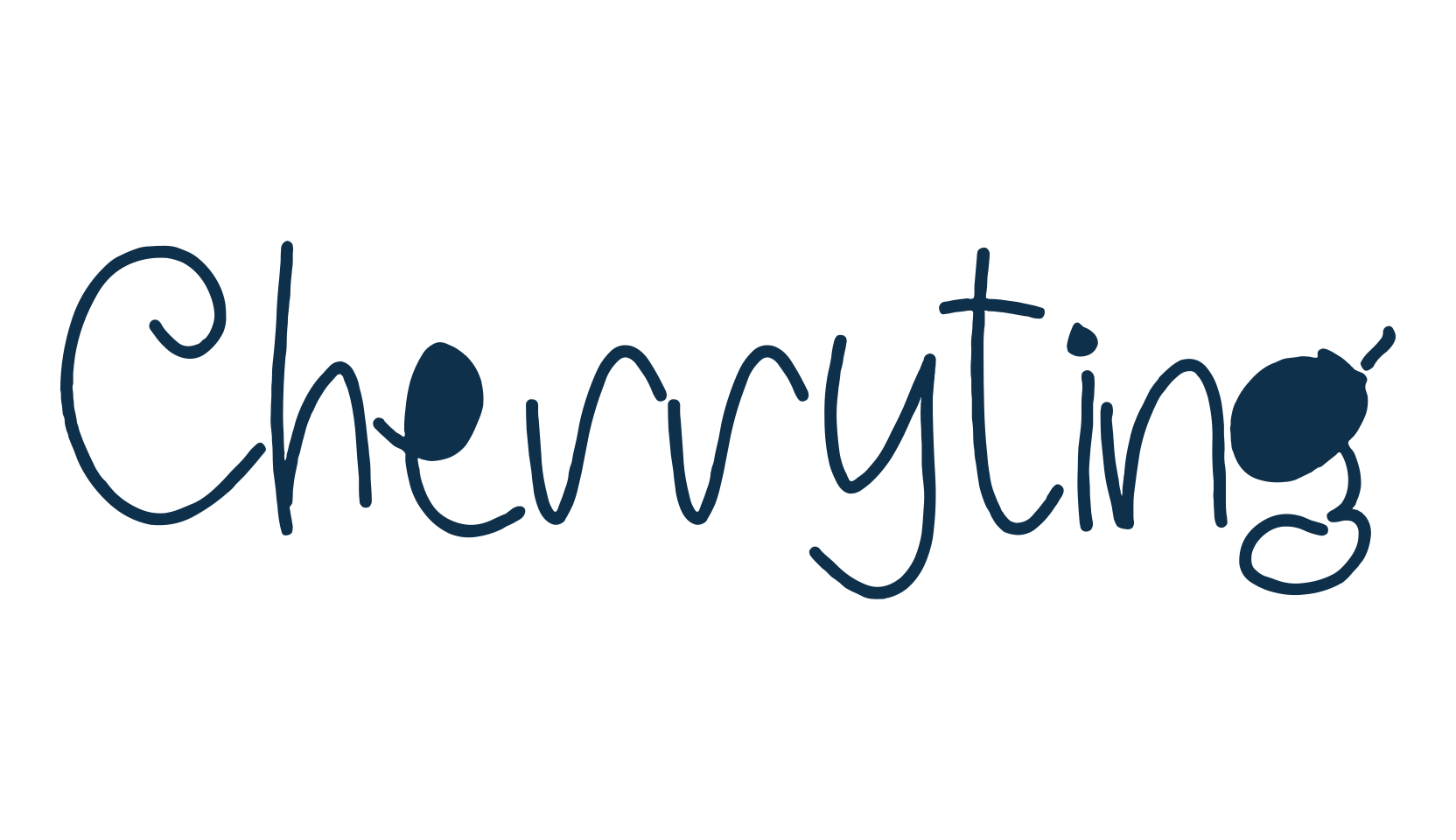 Cherryting, fancy decorative font preview