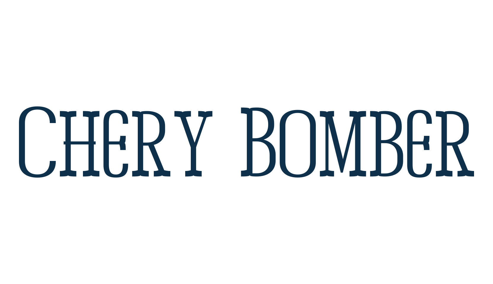 Chery Bomber, western font preview