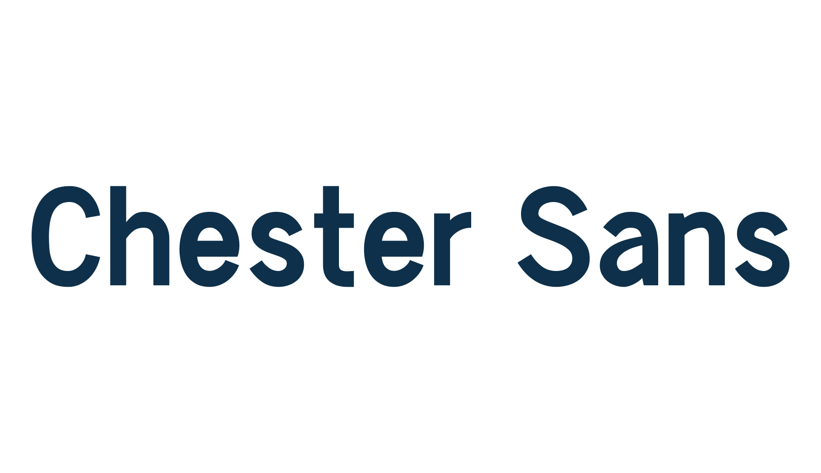 Chester Sans, basic sans serif font preview