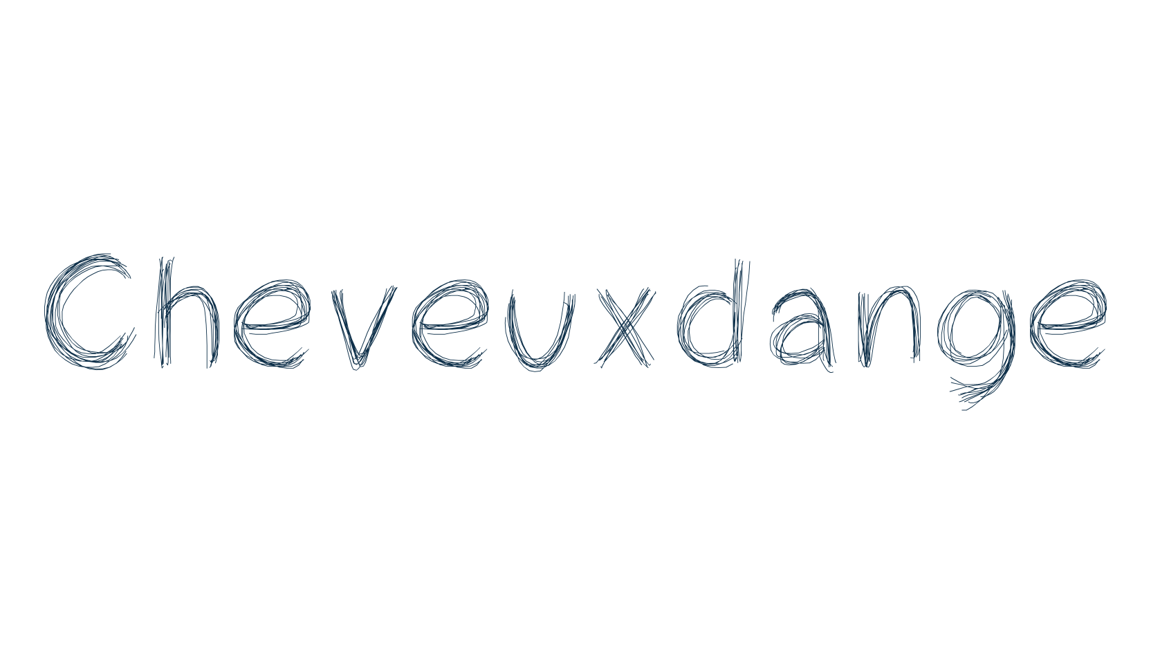 Cheveuxdange, script trash fancy decorative calligraphy font preview