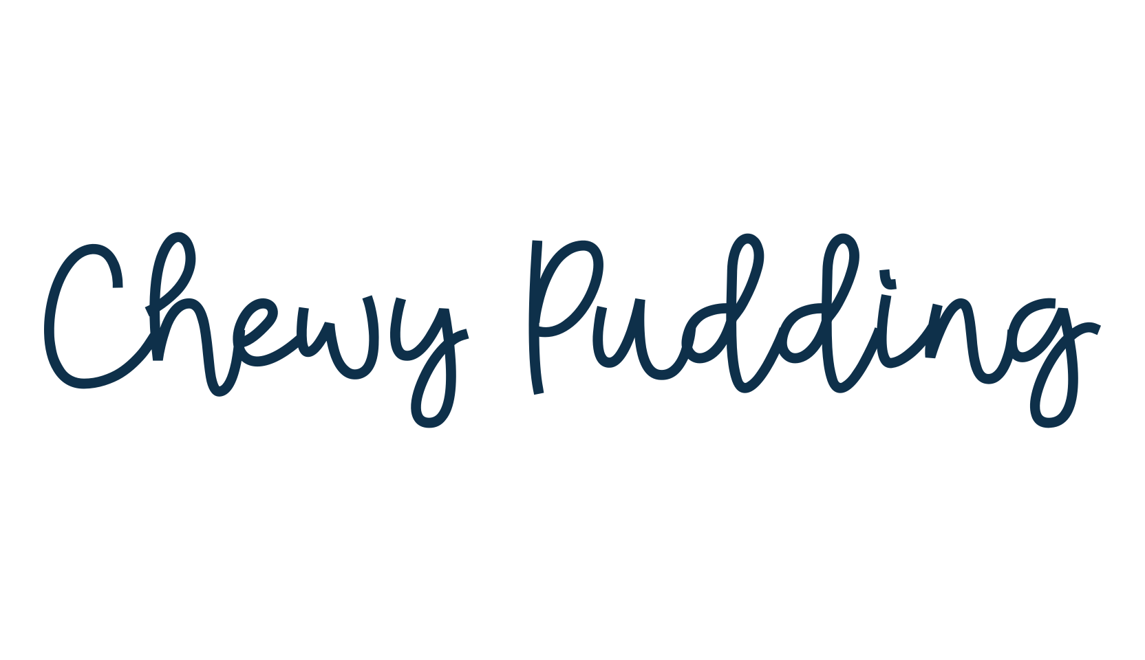 Chewy Pudding, various font preview