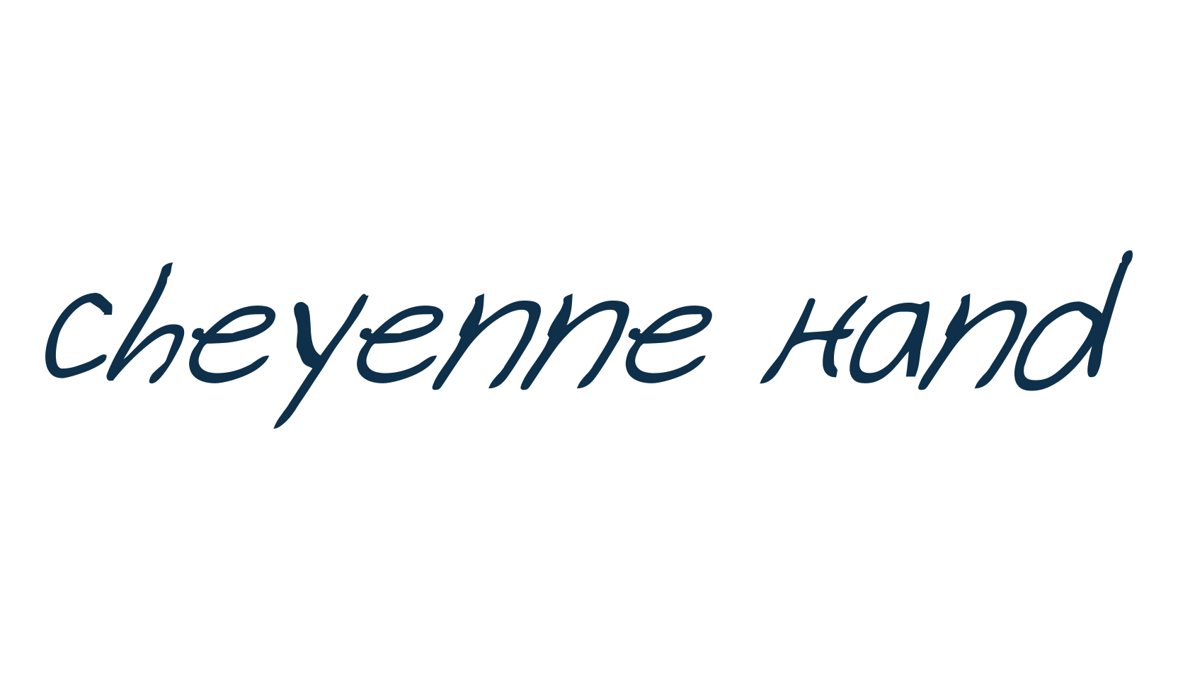 Cheyenne Hand, handwriting font preview