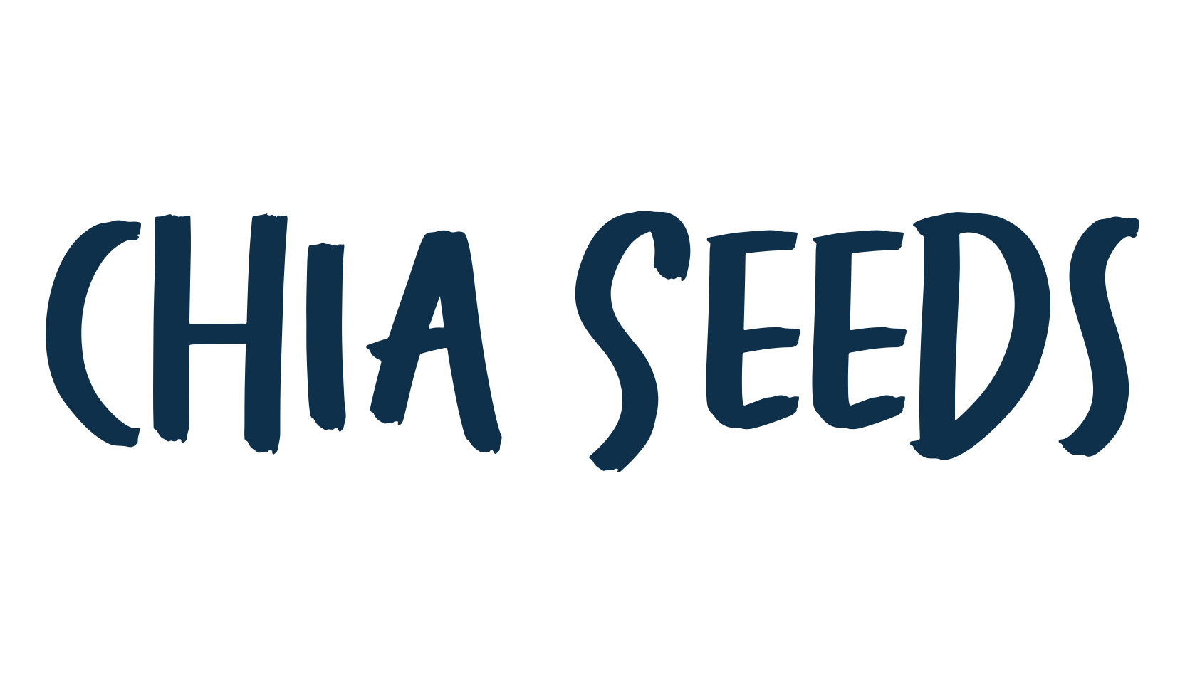 Chia Seeds, script handwritten fancy decorative calligraphy font preview