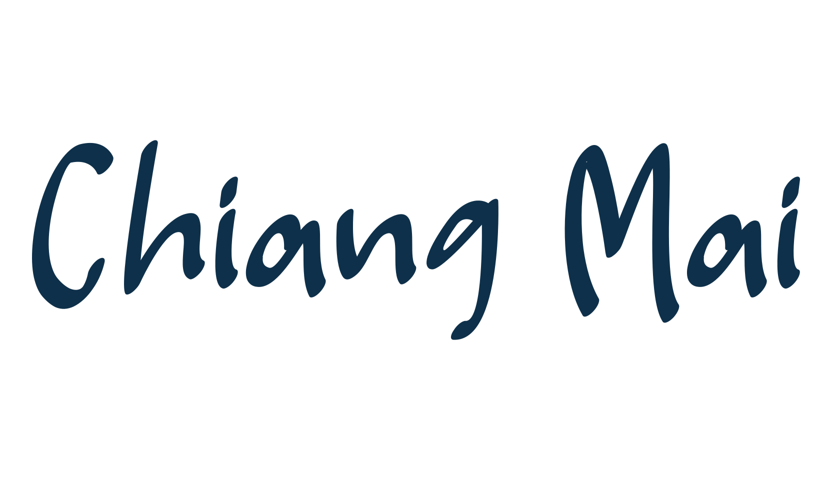 Chiang Mai, handwriting font preview