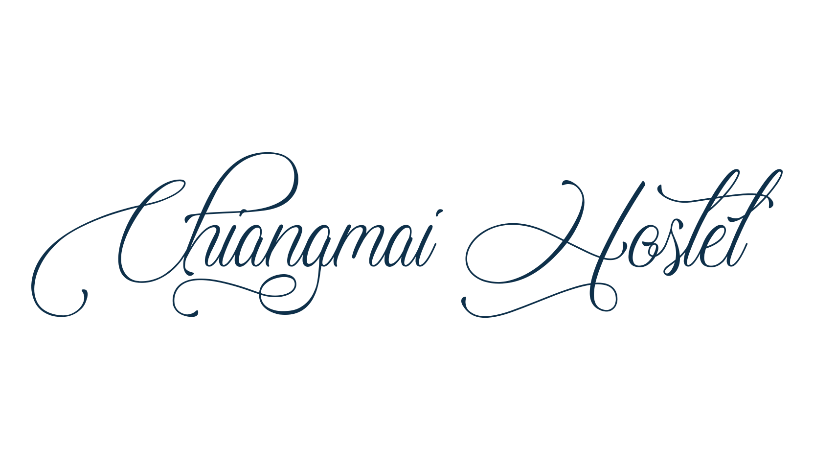 Chiangmai Hostel, calligraphy font preview
