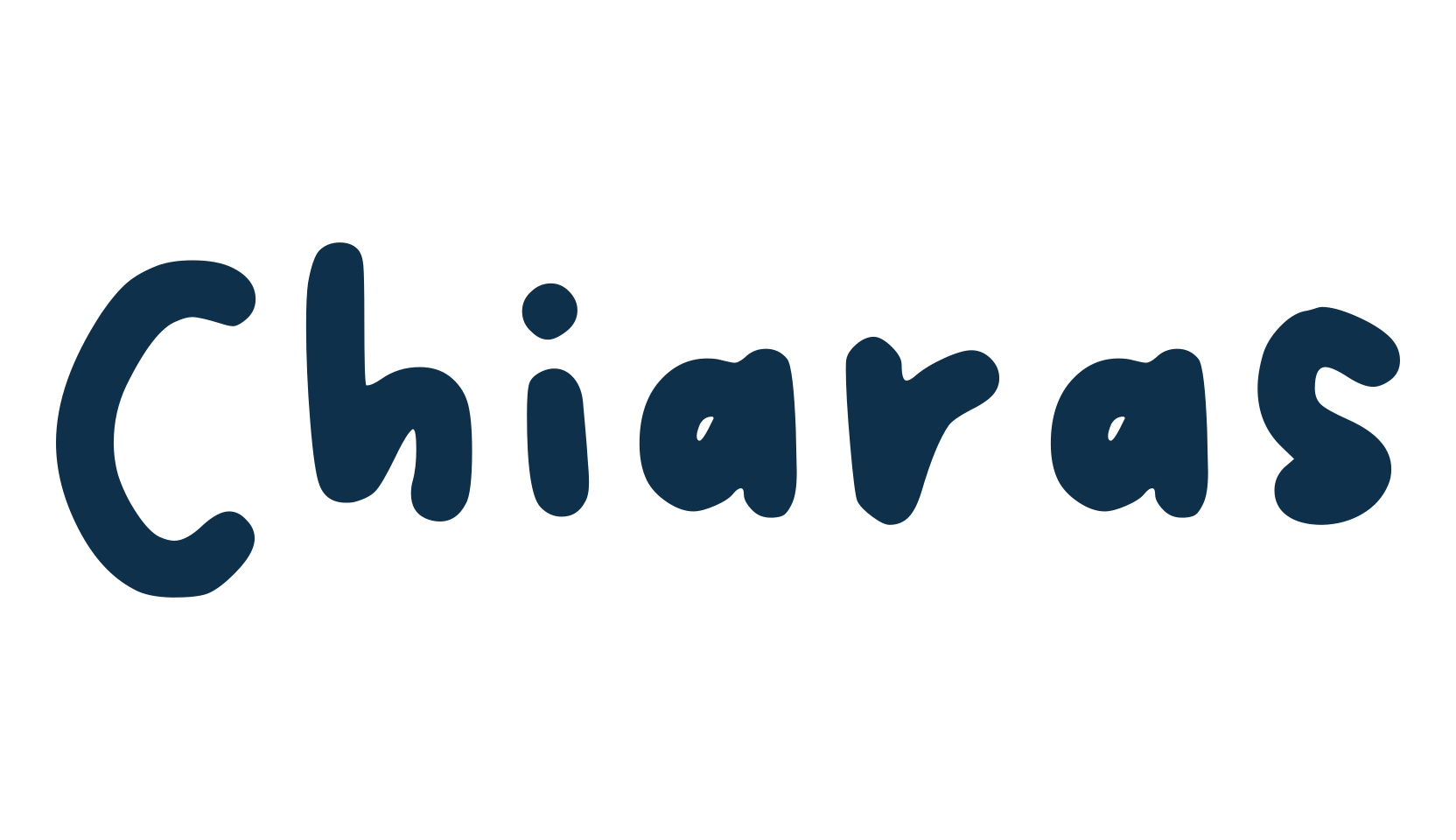Chiaras, script handwritten fancy decorative calligraphy font preview