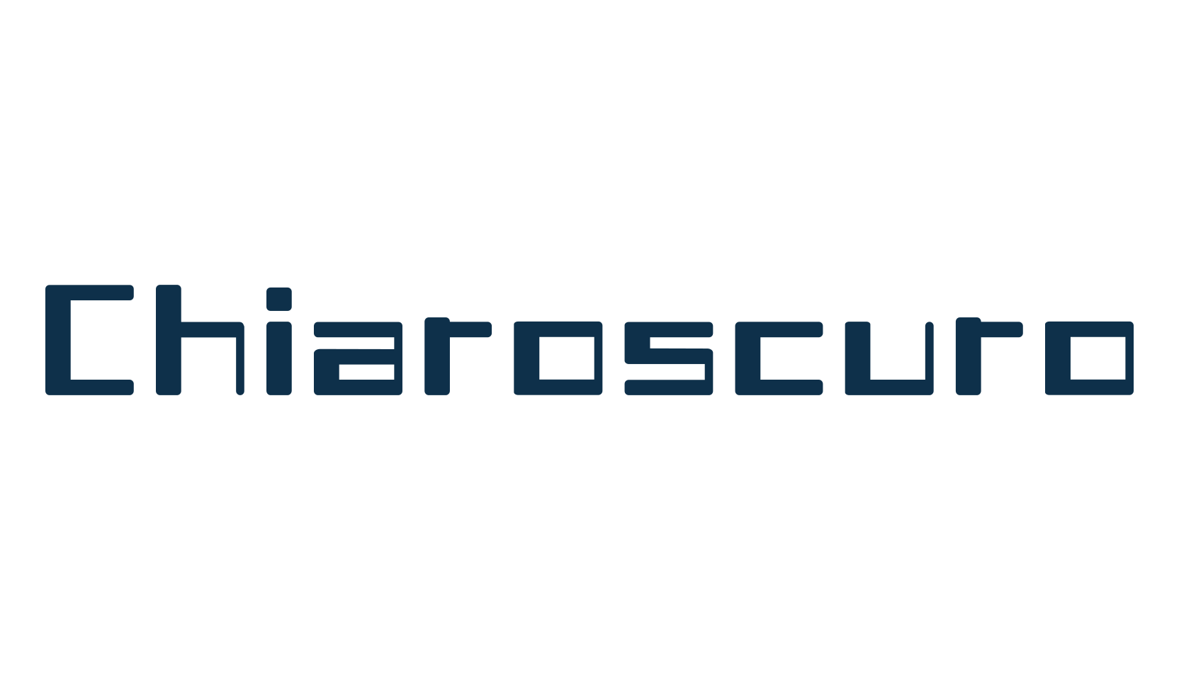 Chiaroscuro, techno square sci-fi font preview