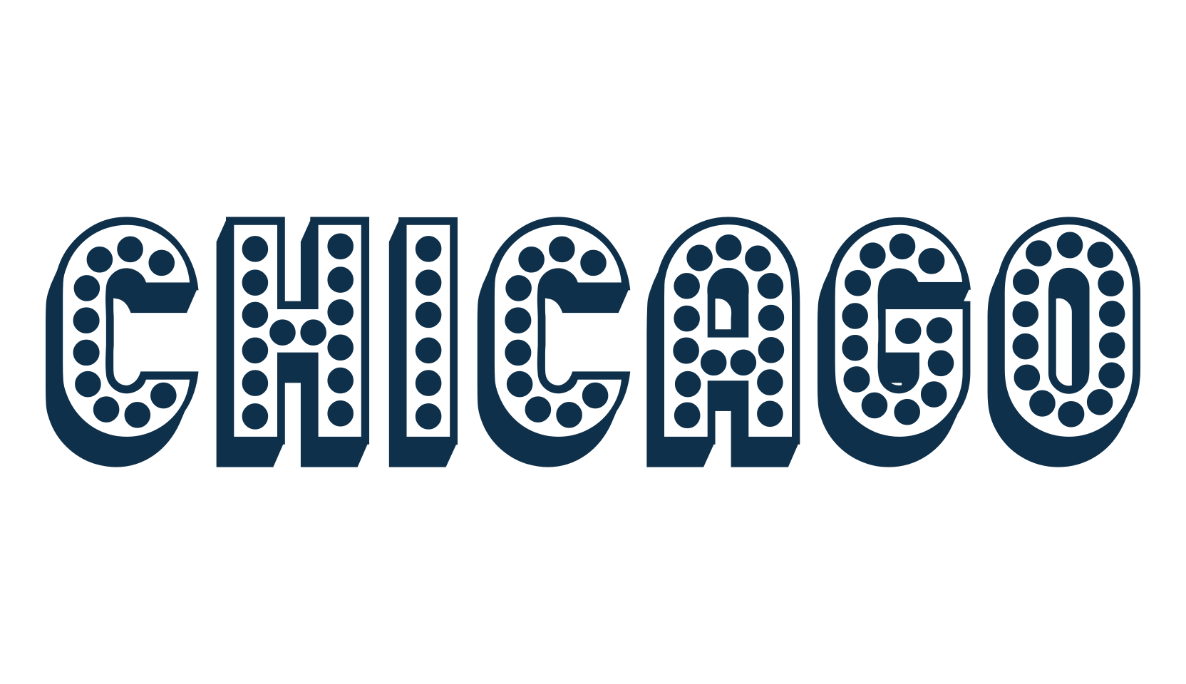 Chicago (chicago-2), fancy retro decorative font preview