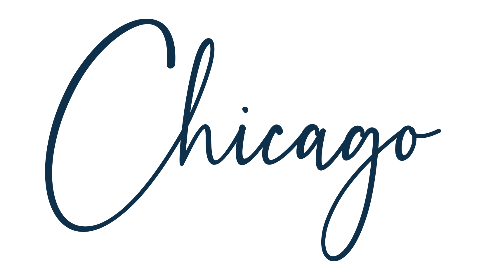 Chicago (chicago-3), handwriting font preview