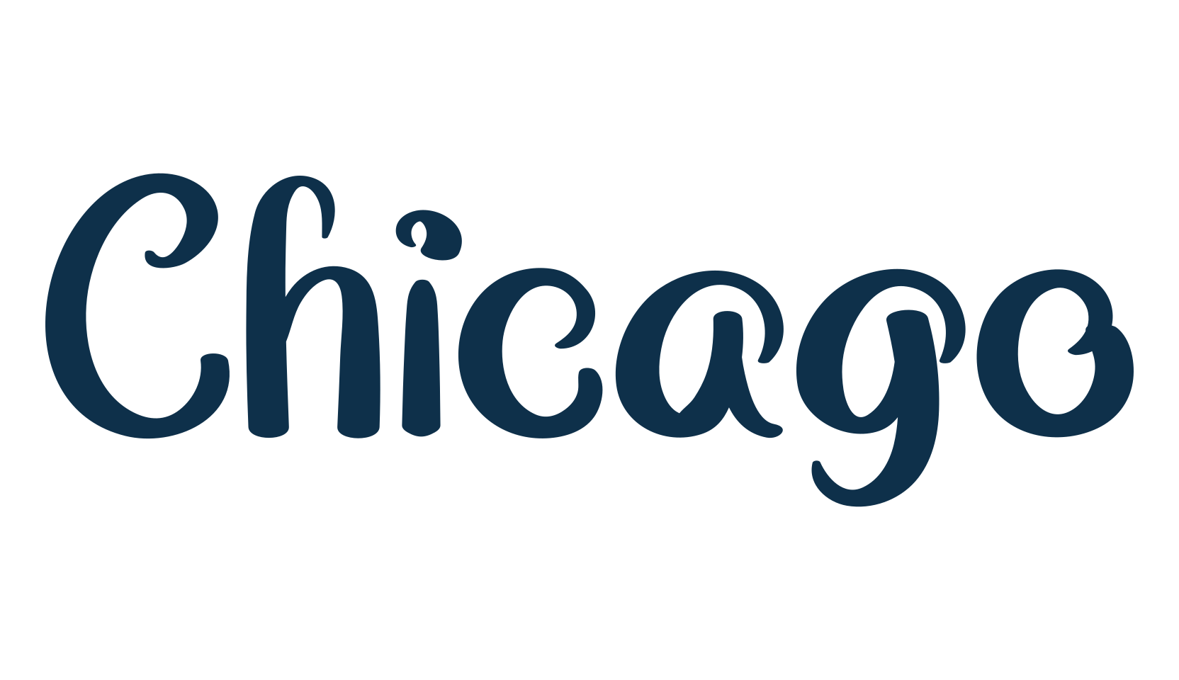 Chicago, fancy curly decorative font preview