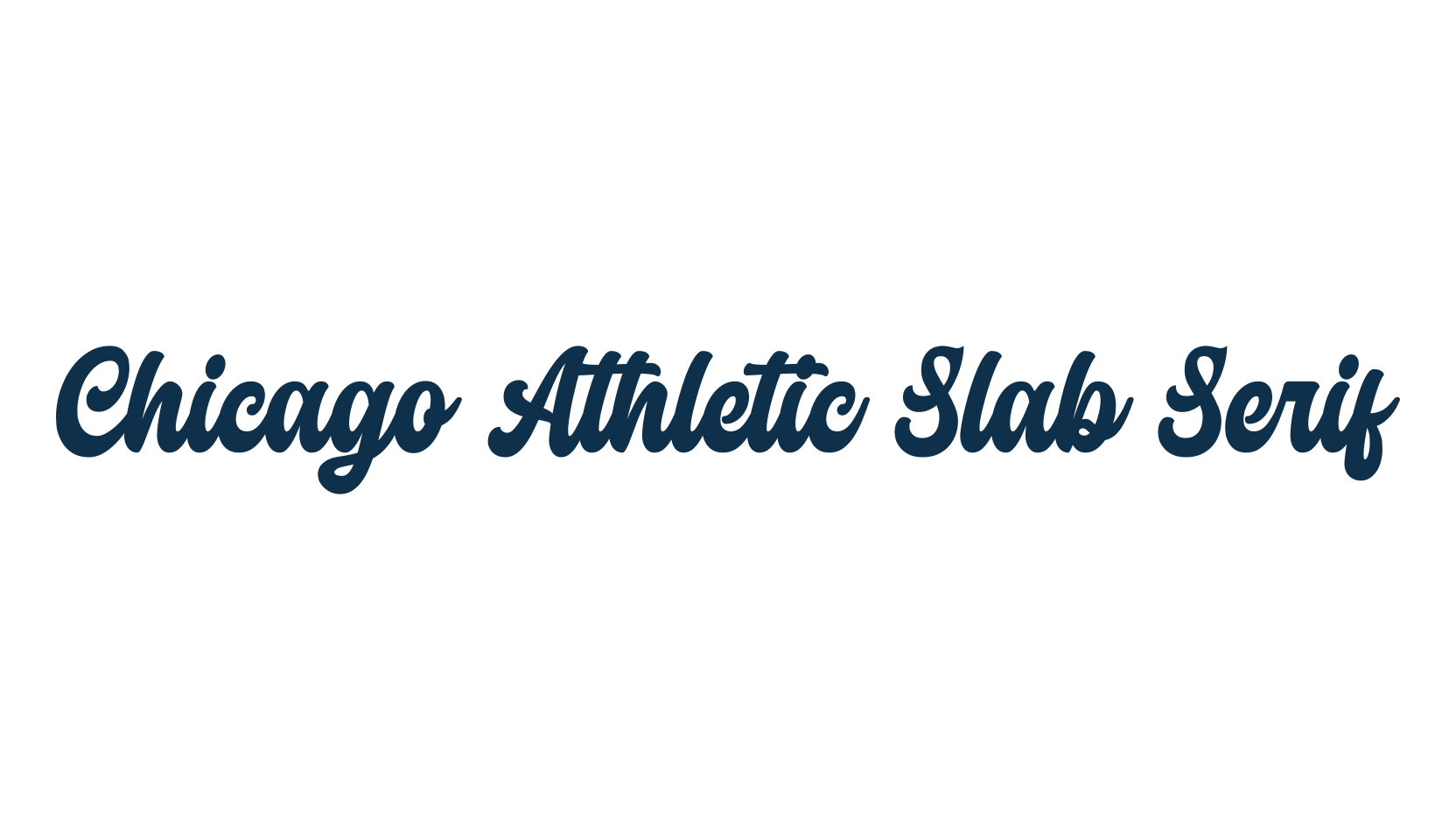 Chicago Athletic Slab Serif, old school font preview