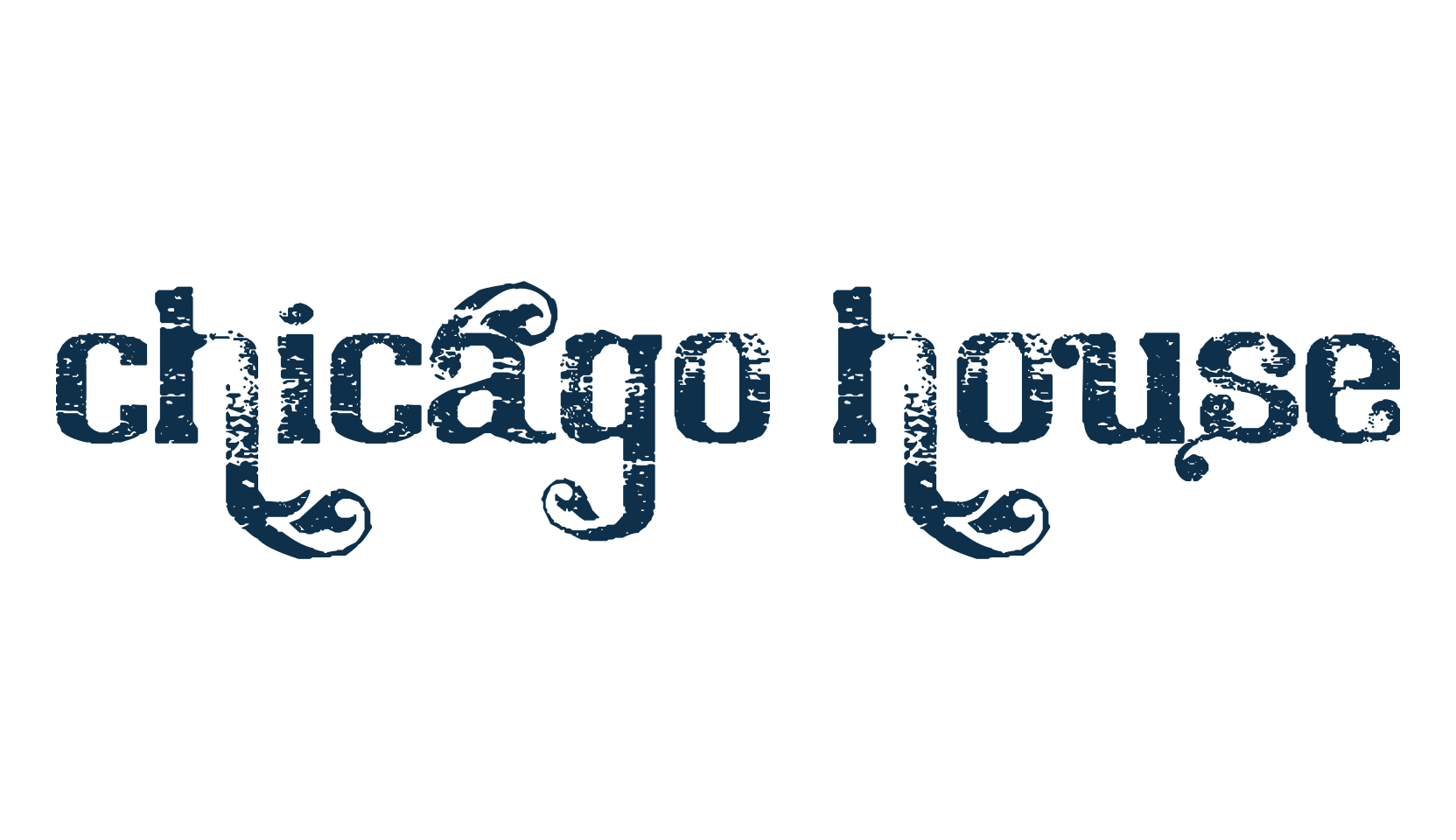 Chicago House, eroded font preview