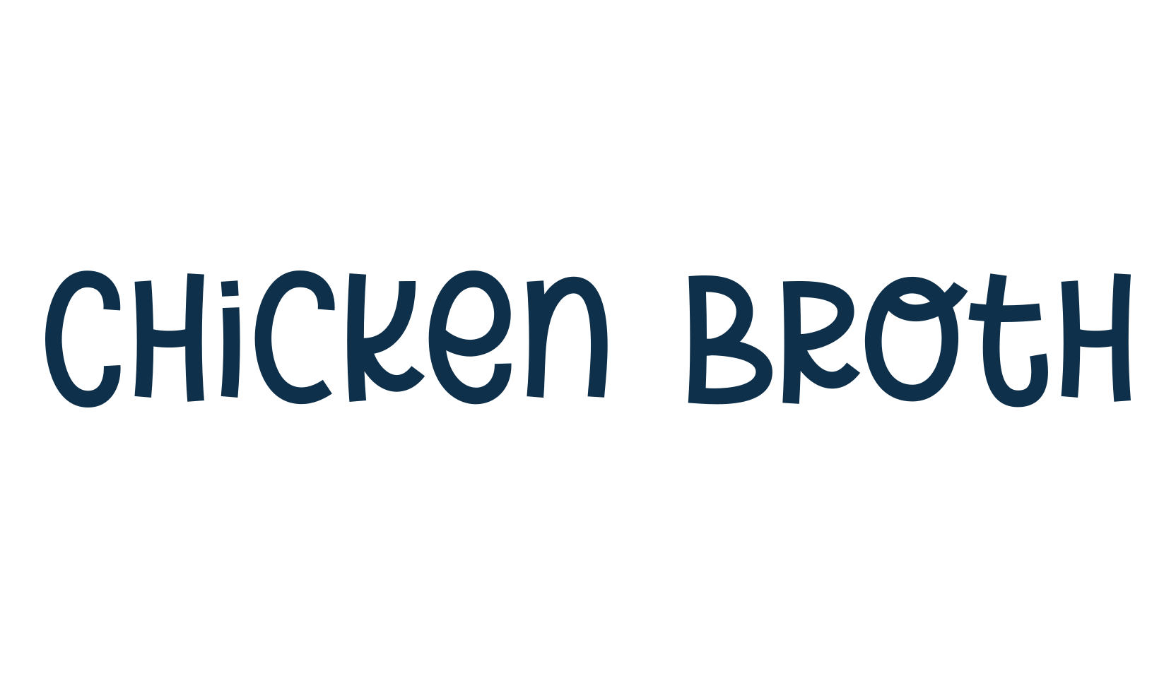 Chicken Broth, cartoon font preview