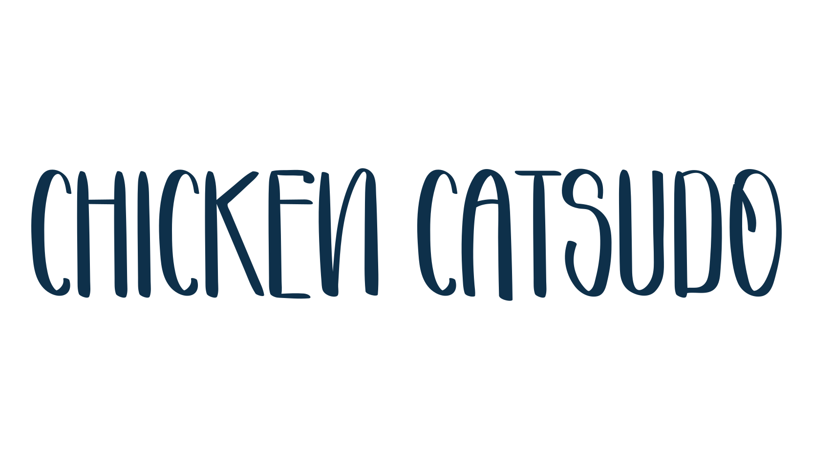 Chicken Catsudo, display market font preview